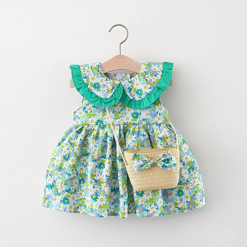Vestido veraniego sin mangas para bebé – Estampado floral - imagen 2