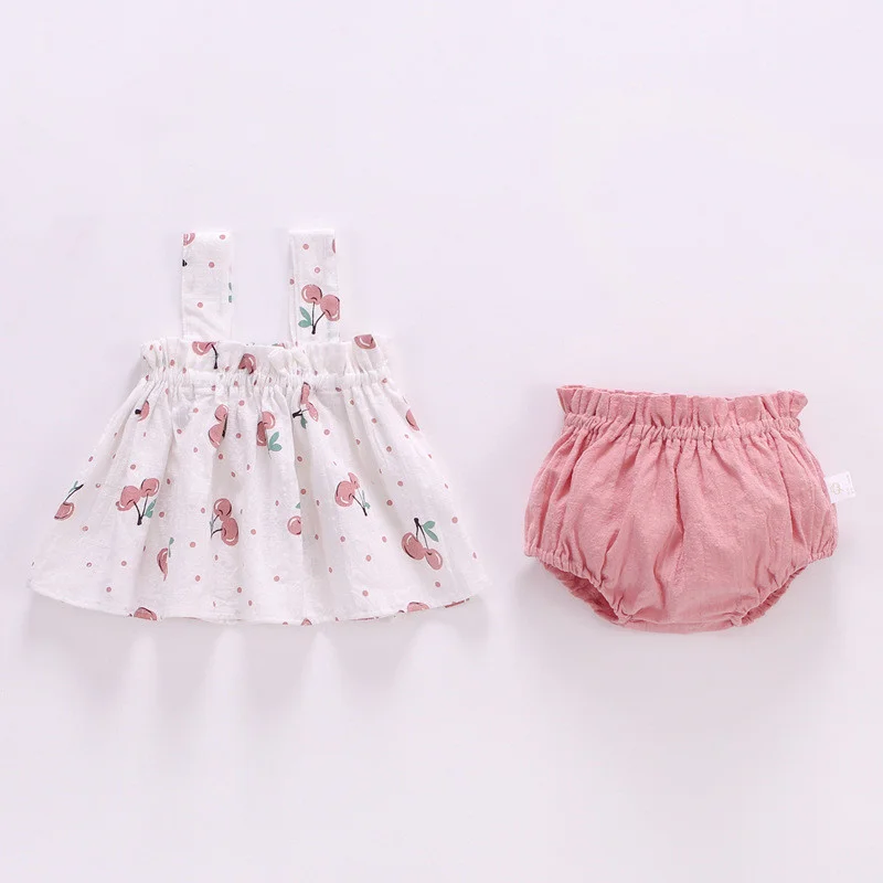 Conjunto verano vestido y shorts para bebé niña – 6 a 24 meses - imagen 4