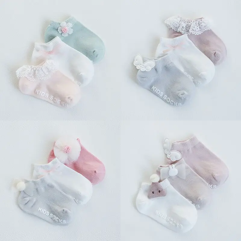 Calcetines tobilleros de algodón para bebés – Transpirables y suaves
