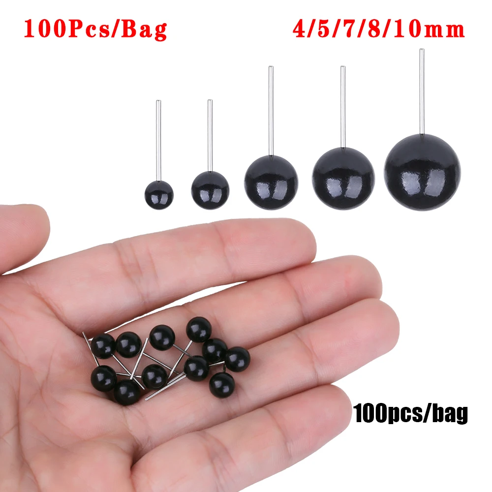 Ojos de cristal negros para muñecas de peluche – DIY manualidades - imagen 3