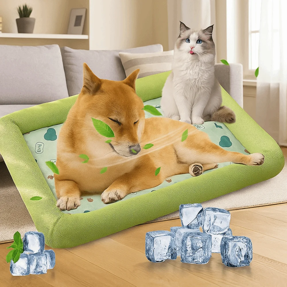 Colchoneta refrescante cuadrada antideslizante para perros y gatos - imagen 5