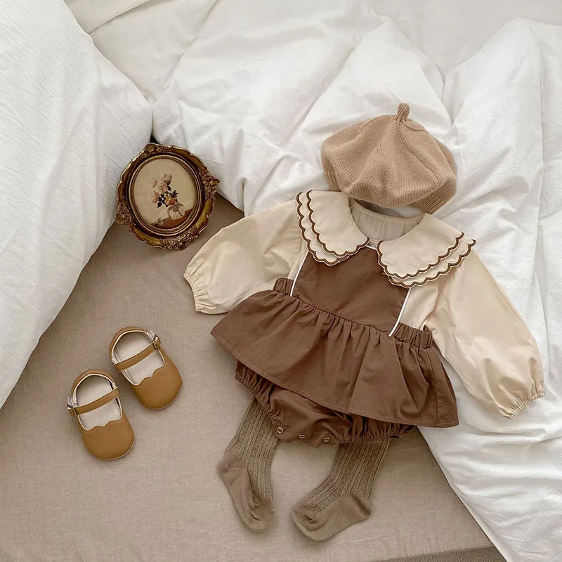 Conjunto de otoño para bebé niña – Blusa y body de algodón - imagen 2