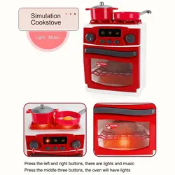 Cocina de juguete infantil con cafetera, luz y sonidos