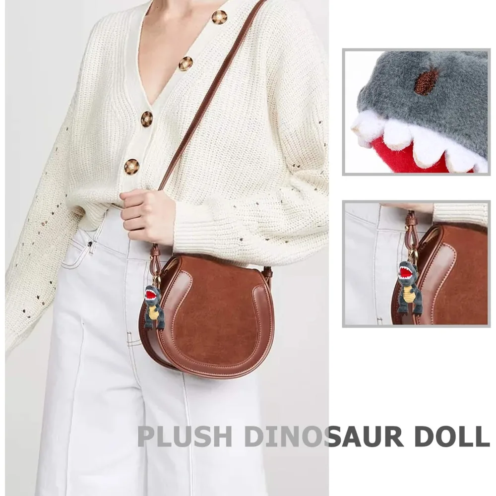 Llavero de peluche de dinosaurio suave para niños – recuerdo - imagen 3