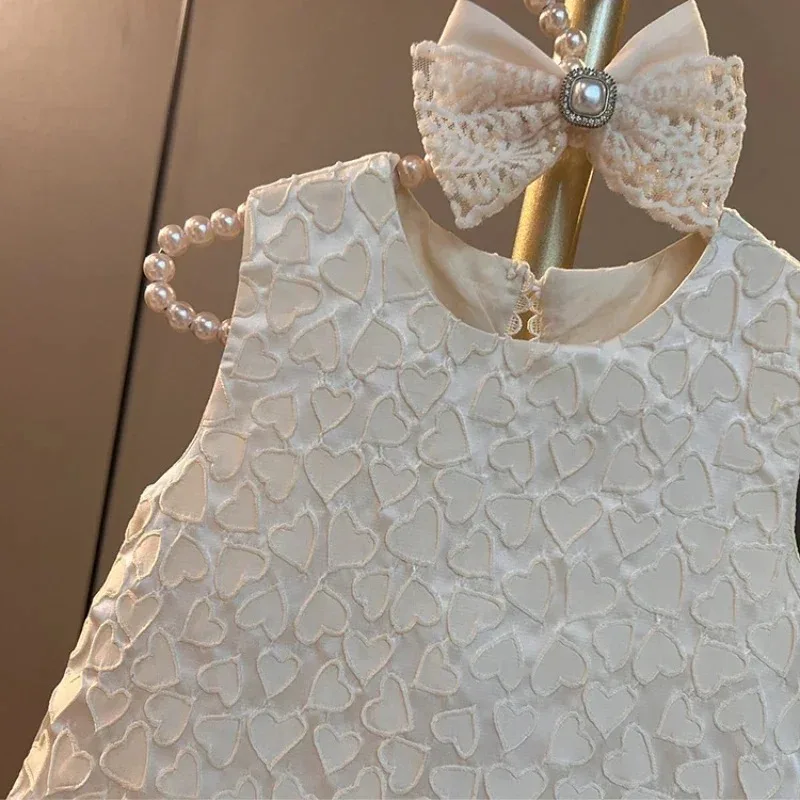 Vestido tweed clásico de niña – princesa vintage