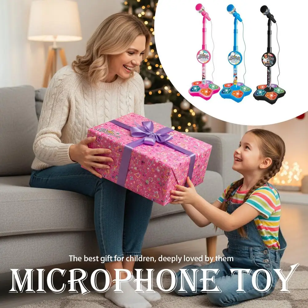 Máquina de karaoke infantil con micrófono y luces LED reutilizables - imagen 3