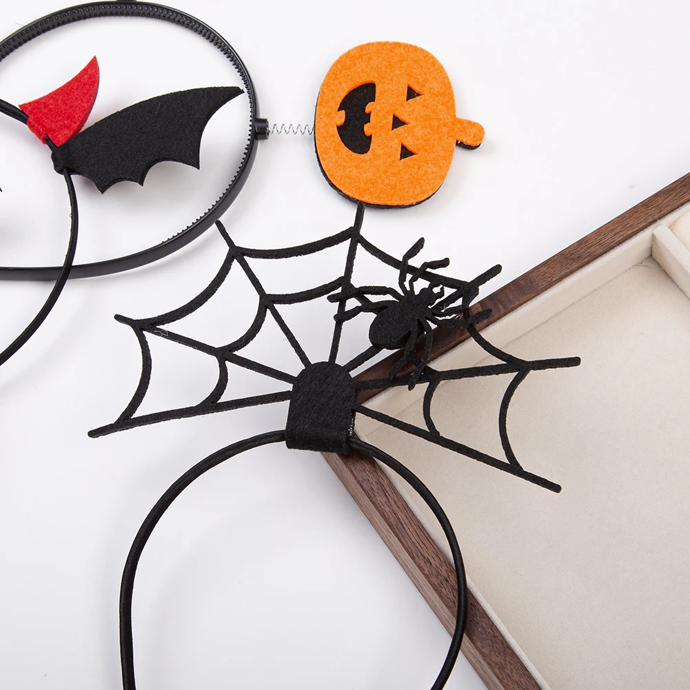 Diadema Halloween bebé con calabaza y alas - accesorio fotográfico - imagen 3
