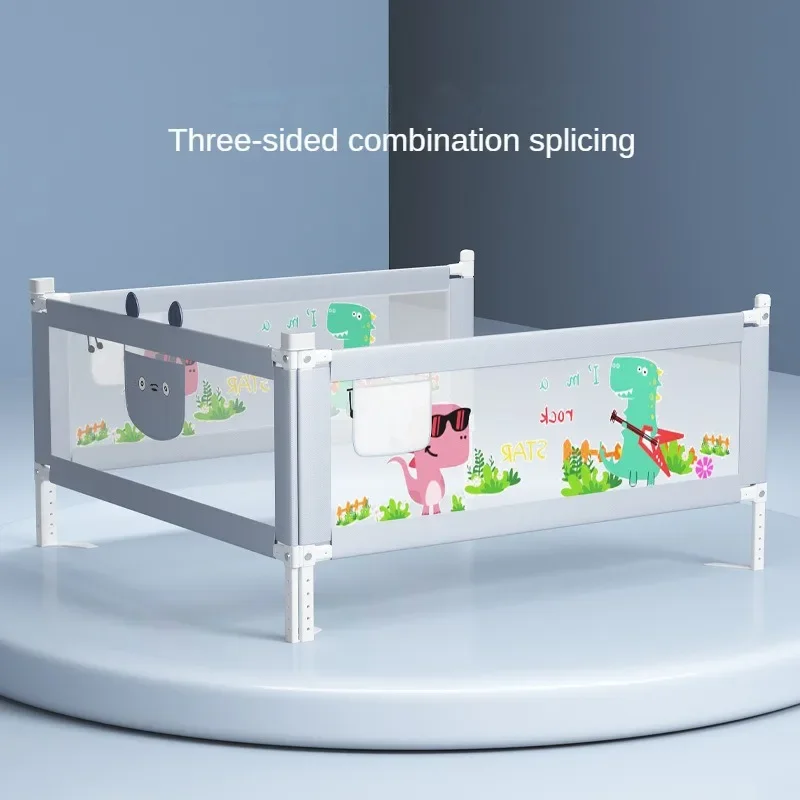 Protector de barandilla para cuna y parque infantil, altura ajustable - imagen 4