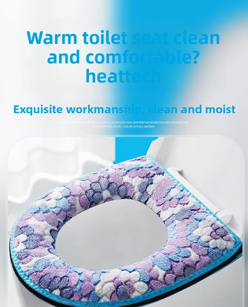 Funda acolchada y suave para asiento de inodoro