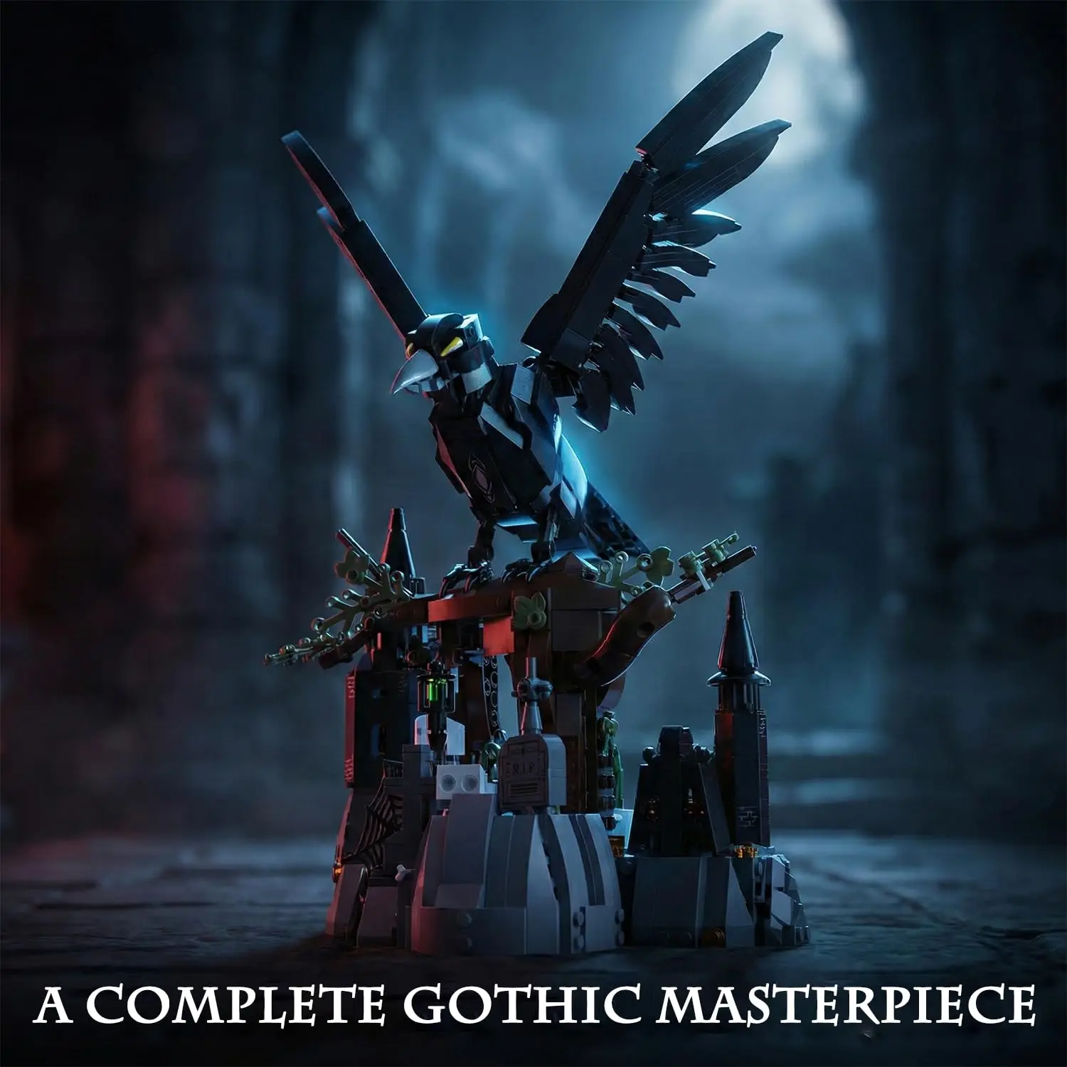 Bloques de construcción Raven luna con castillo arbóreo infantil - imagen 5