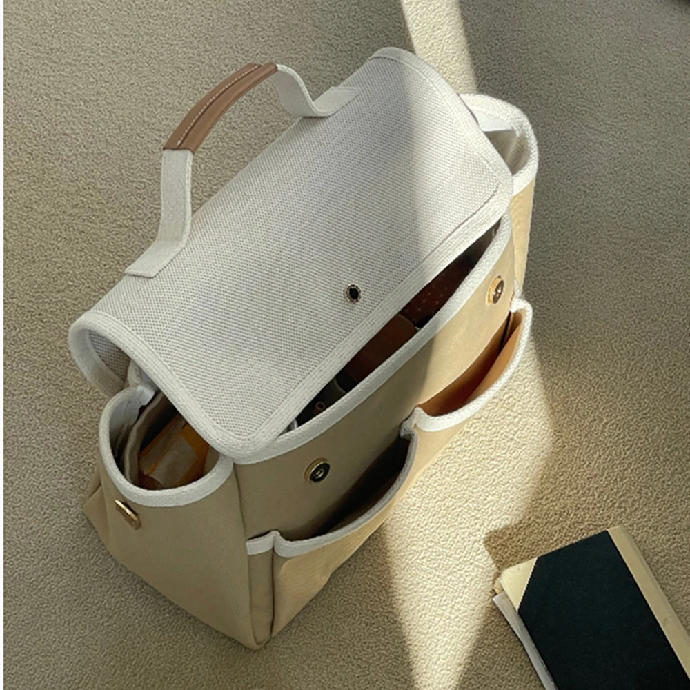 Bolsa de pañales impermeable de gran capacidad con bolsillo térmico - imagen 4