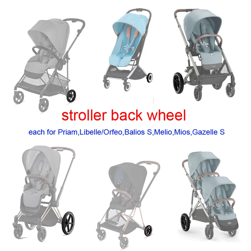Cybex rueda trasera para cochecito compatible con Priam y Mios - imagen 2