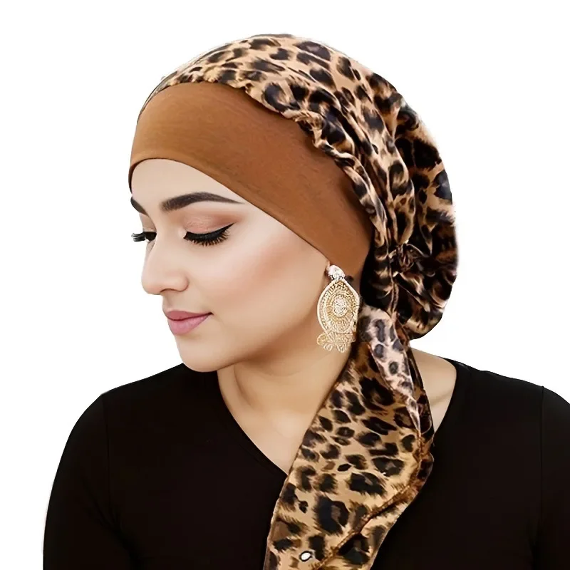 Gorro de dormir satinado para turbante con hijab envolvente mujer - imagen 3