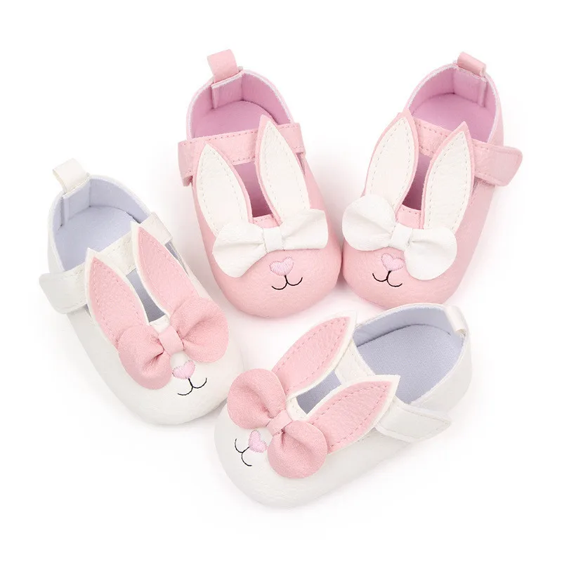 Zapatos cuna niña lazo suela suave antideslizante