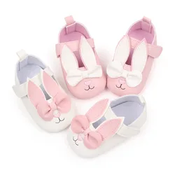Zapatos cuna niña lazo suela suave antideslizante