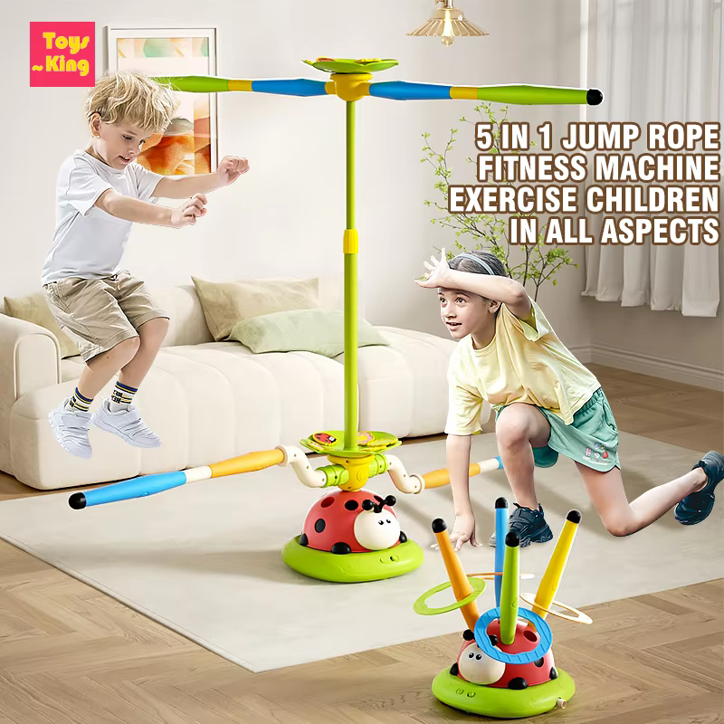 Cuerda de saltar infantil ajustable Mariquita con lanzador - imagen 5