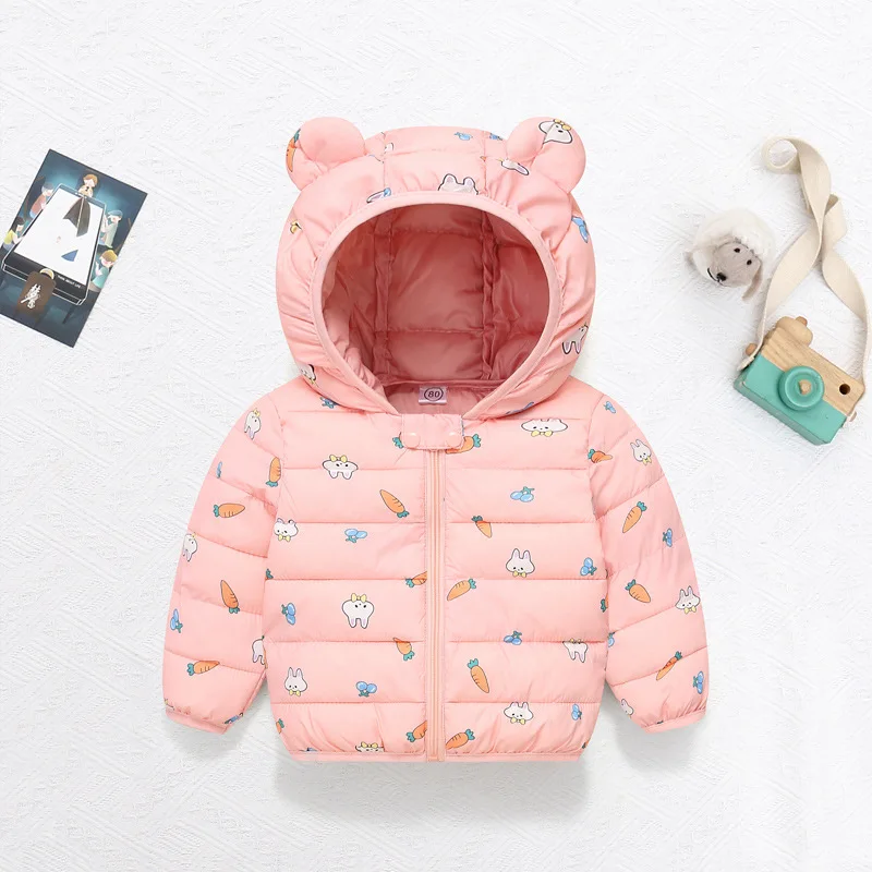 Chaqueta de plumón niña acolchada con capucha – Abrigo cálido