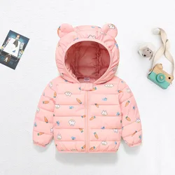 Chaqueta de plumón niña acolchada con capucha – Abrigo cálido
