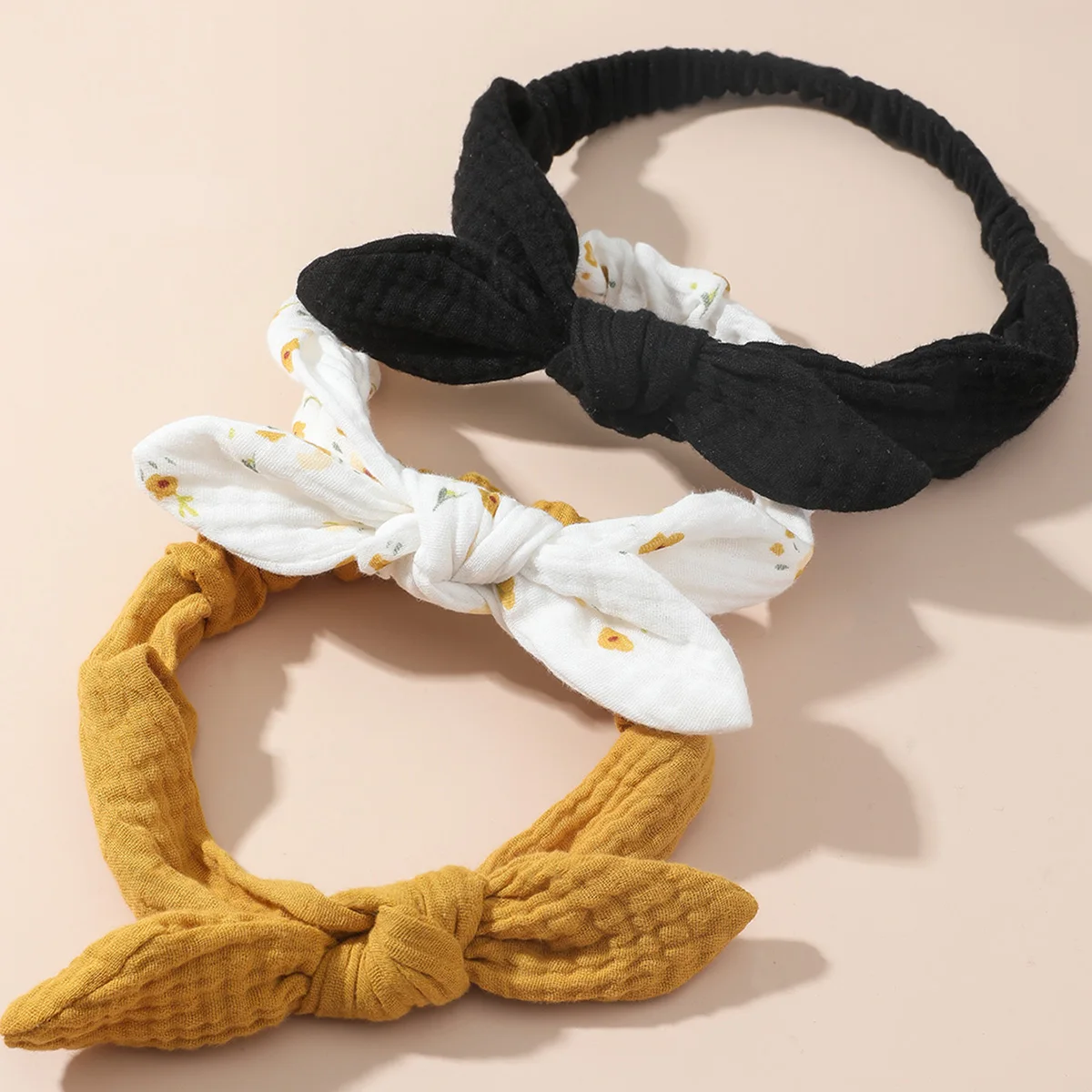 Diadema de orejas de conejo para bebé y niña, para fotos - imagen 2