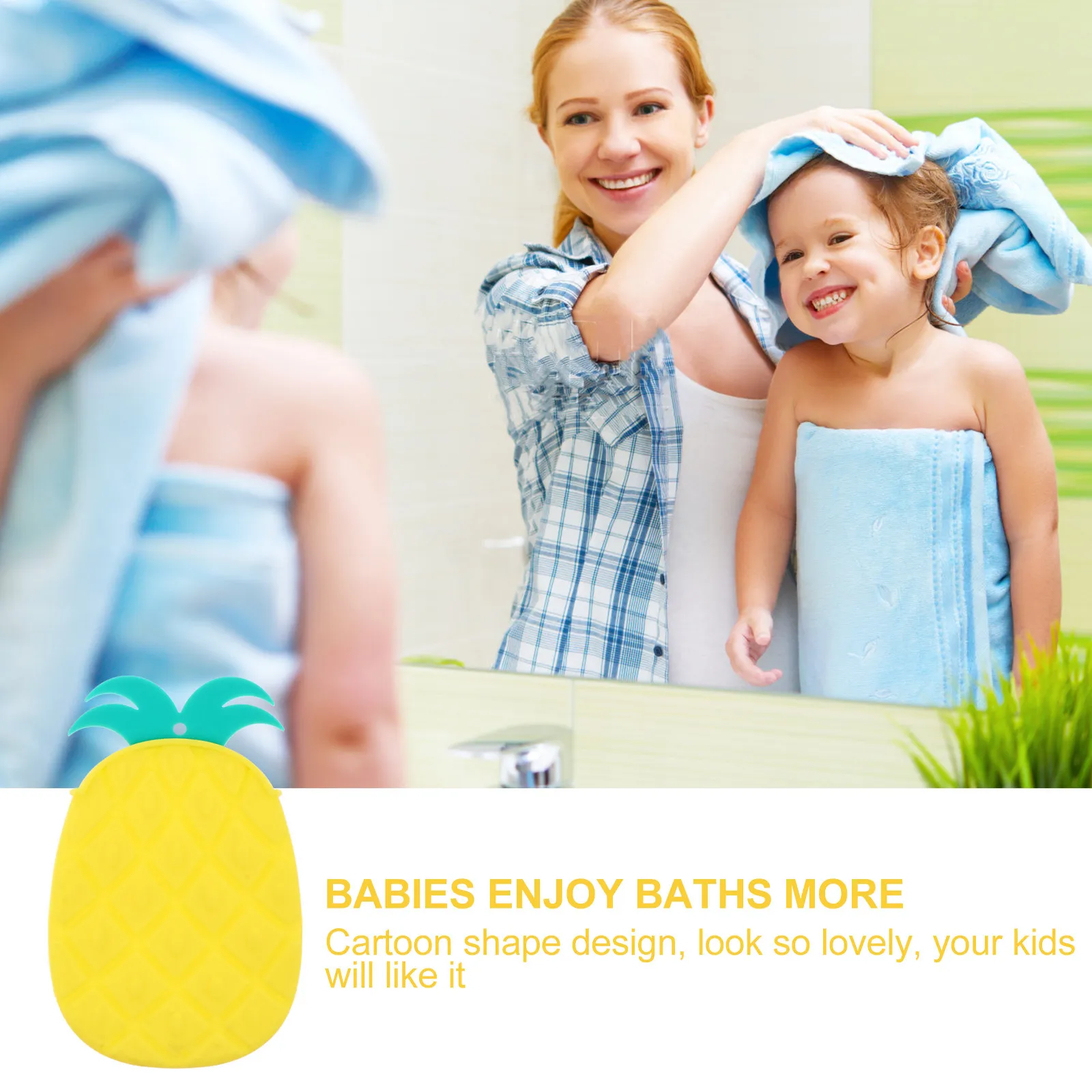 Cepillo de baño de silicona suave para bebés – masaje e higiene - imagen 5