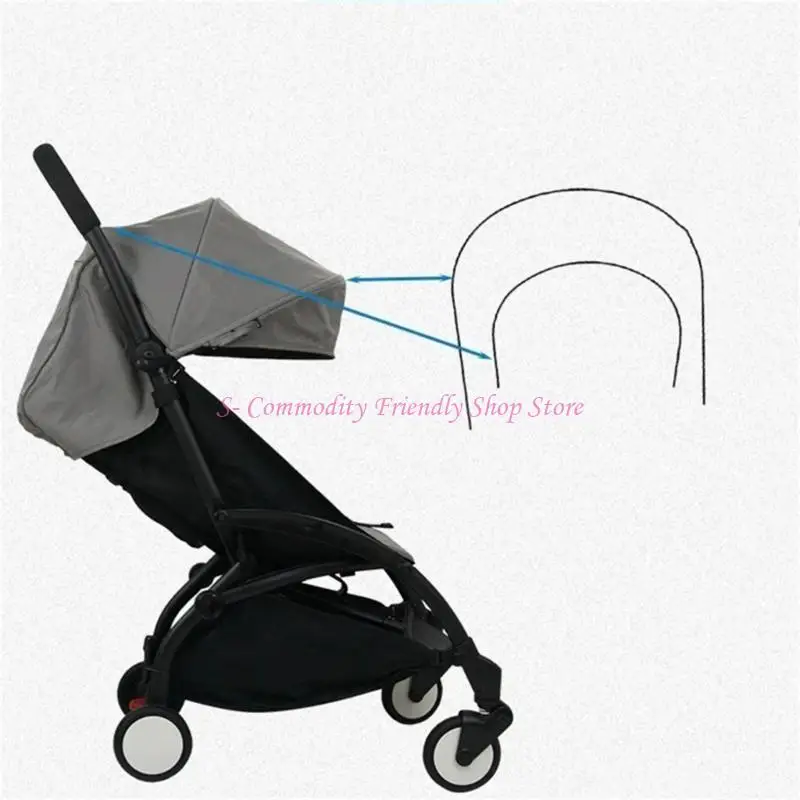 Carrito bebé con soporte de hierro largo para paseo cómodo y seguro - imagen 4