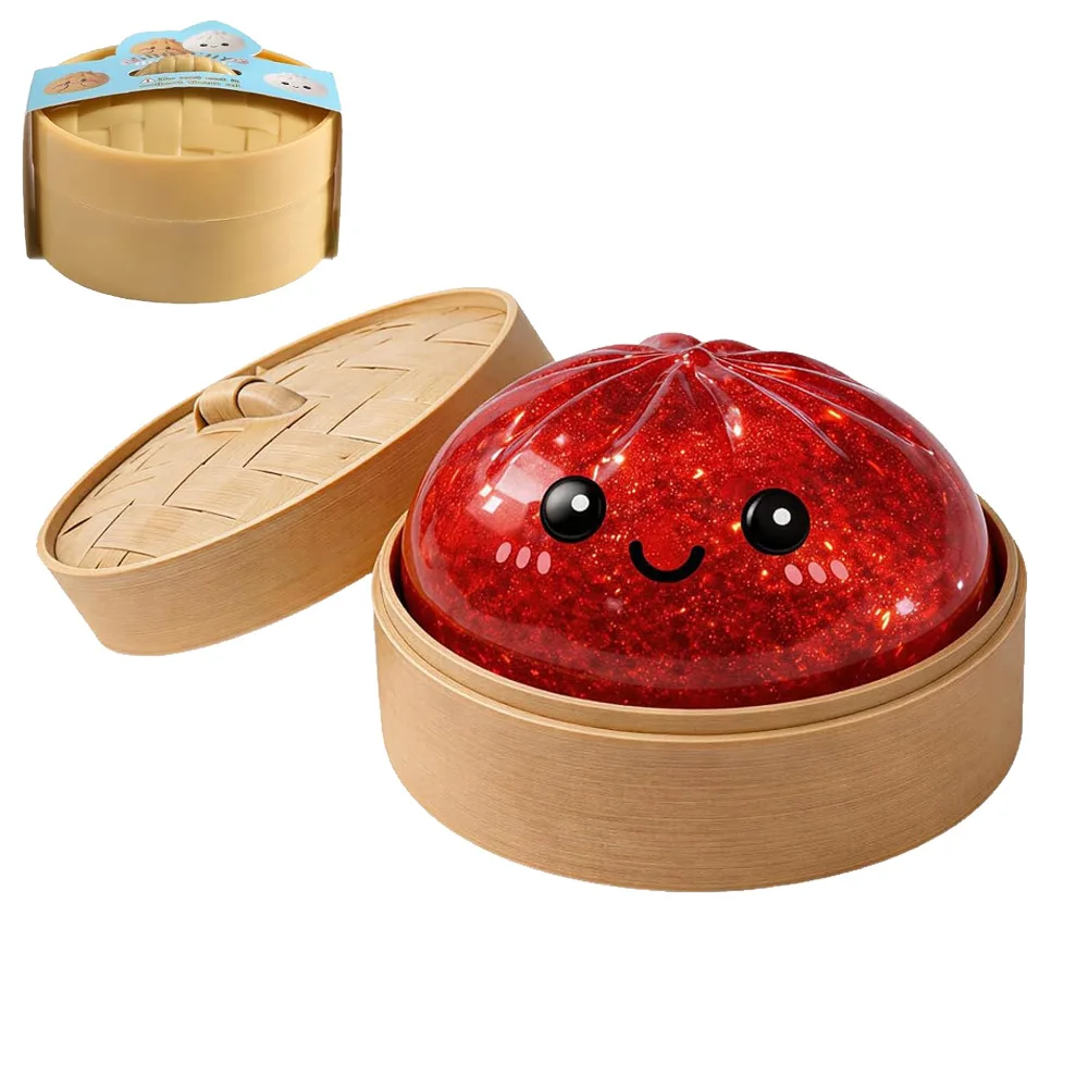 Juguete sensorial Dumpling blandito con purpurina antiestrés - imagen 4
