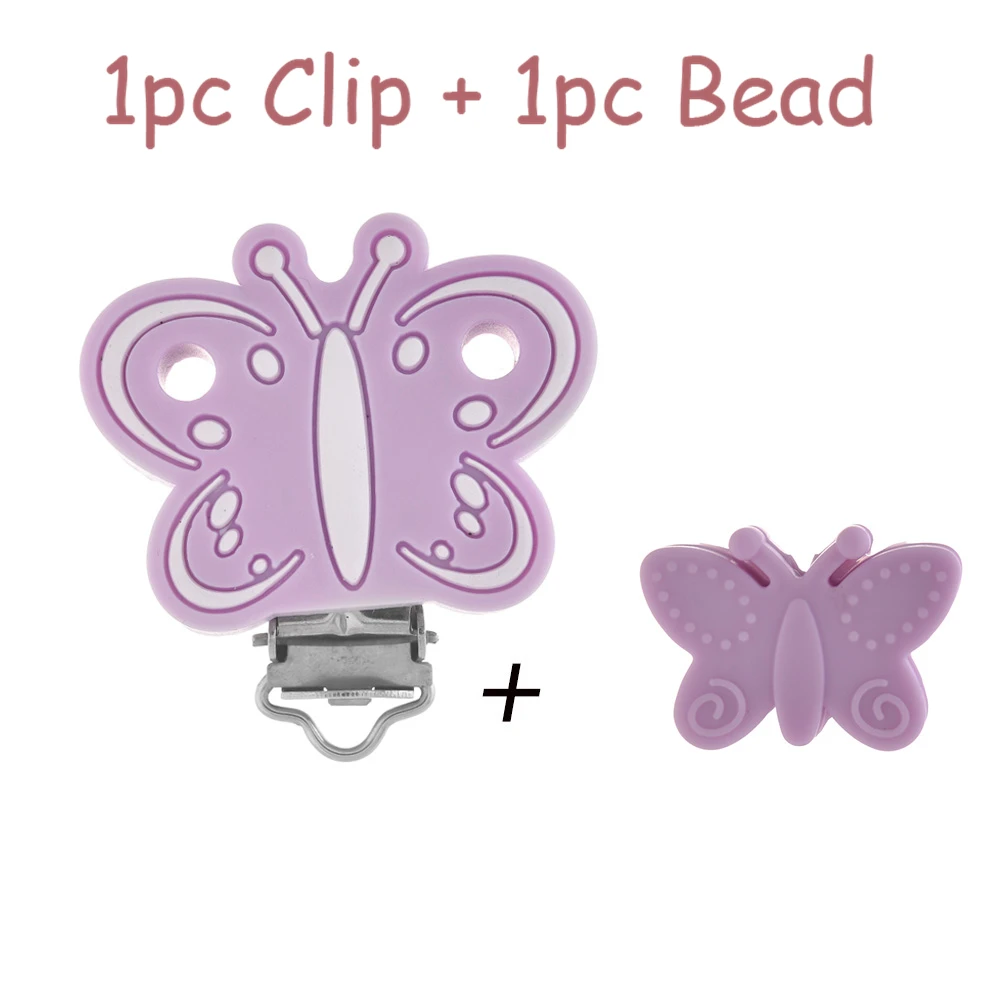 Collar mordedor de silicona con clip y sujeta chupete para bebé - imagen 5