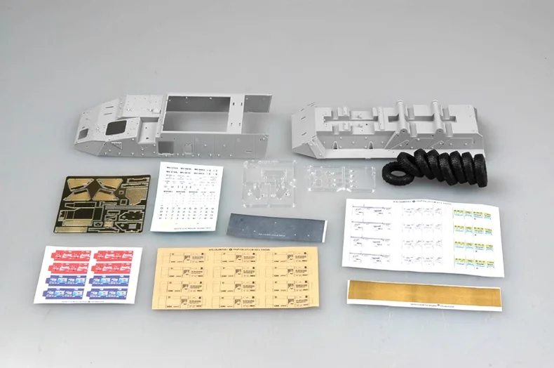 Componentes del kit durante el montaje