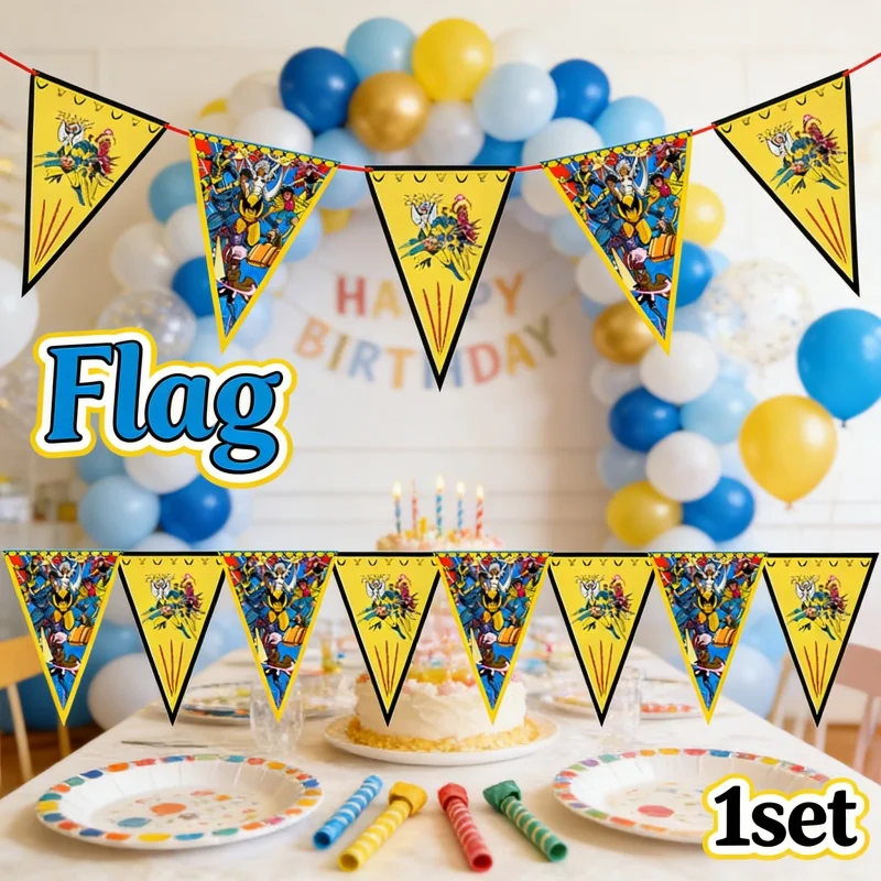 X-Men 97 banderines decorativos para cumpleaños y fiestas infantiles - imagen 5