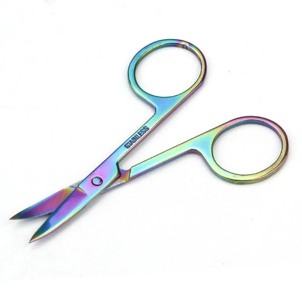 Tijeras para cutículas de acero inoxidable curvas, uso profesional - imagen 4