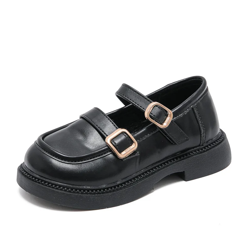 Zapatos de cuero para niños planos escolares – Estilo retro elegante - imagen 5