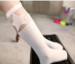 Medias altas de encaje con gatito princesa para bebés y niños - imagen 2