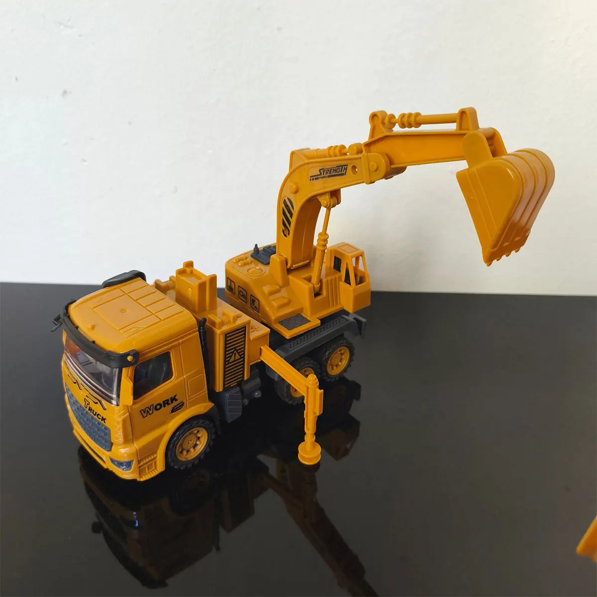 Set completo con grúa y excavadora