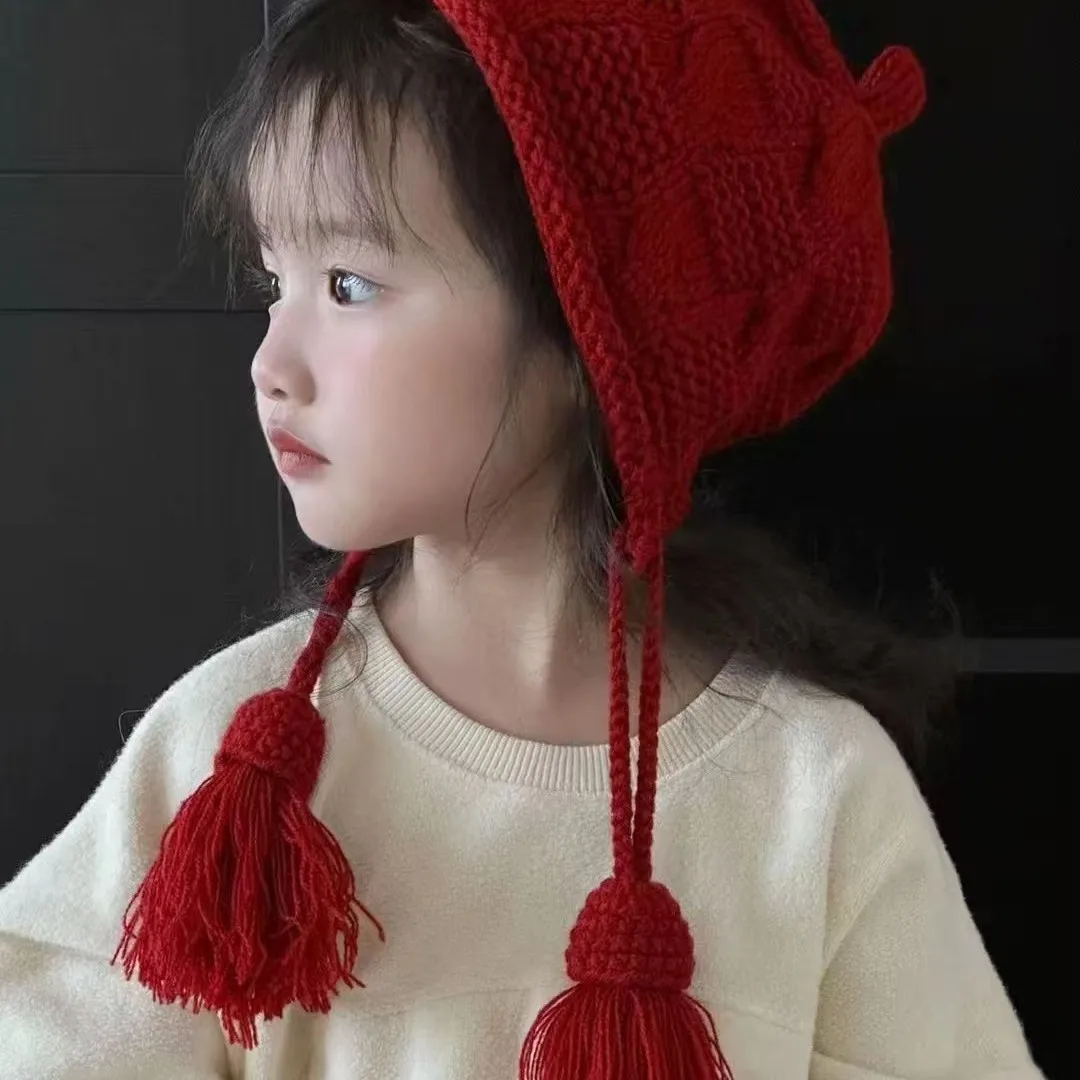 Gorro de bebé punto grueso cálido con protección de orejas - imagen 3
