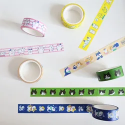 Set de manualidades con cinta washi de gatos y animales