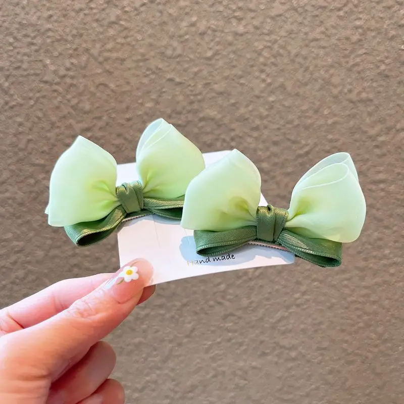 Horquillas para el cabello con lazo 3D y acabado alta gama para bebés - imagen 5