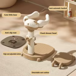 Soporte de bañera infantil antideslizante ajustable en altura seguro