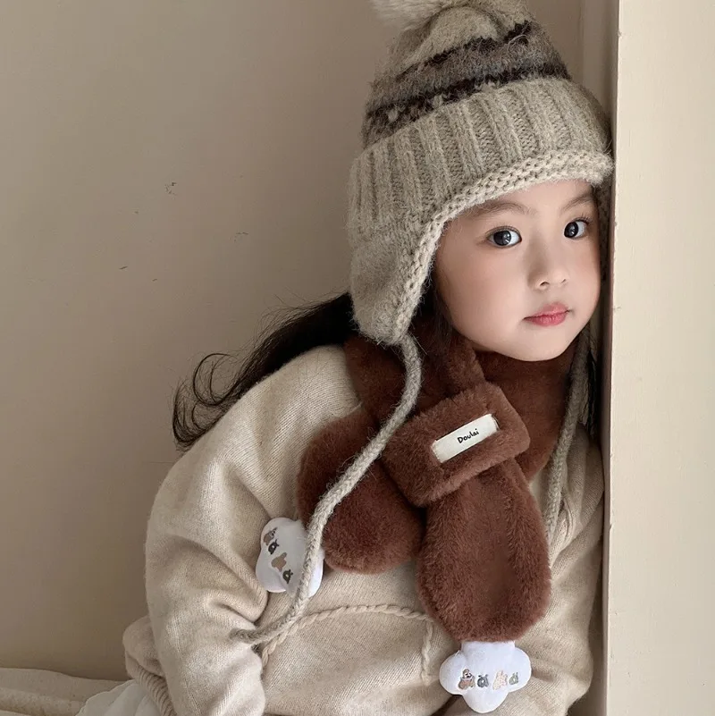 Bufanda invierno niños térmica suave para bebés – Protector de cuello - imagen 4