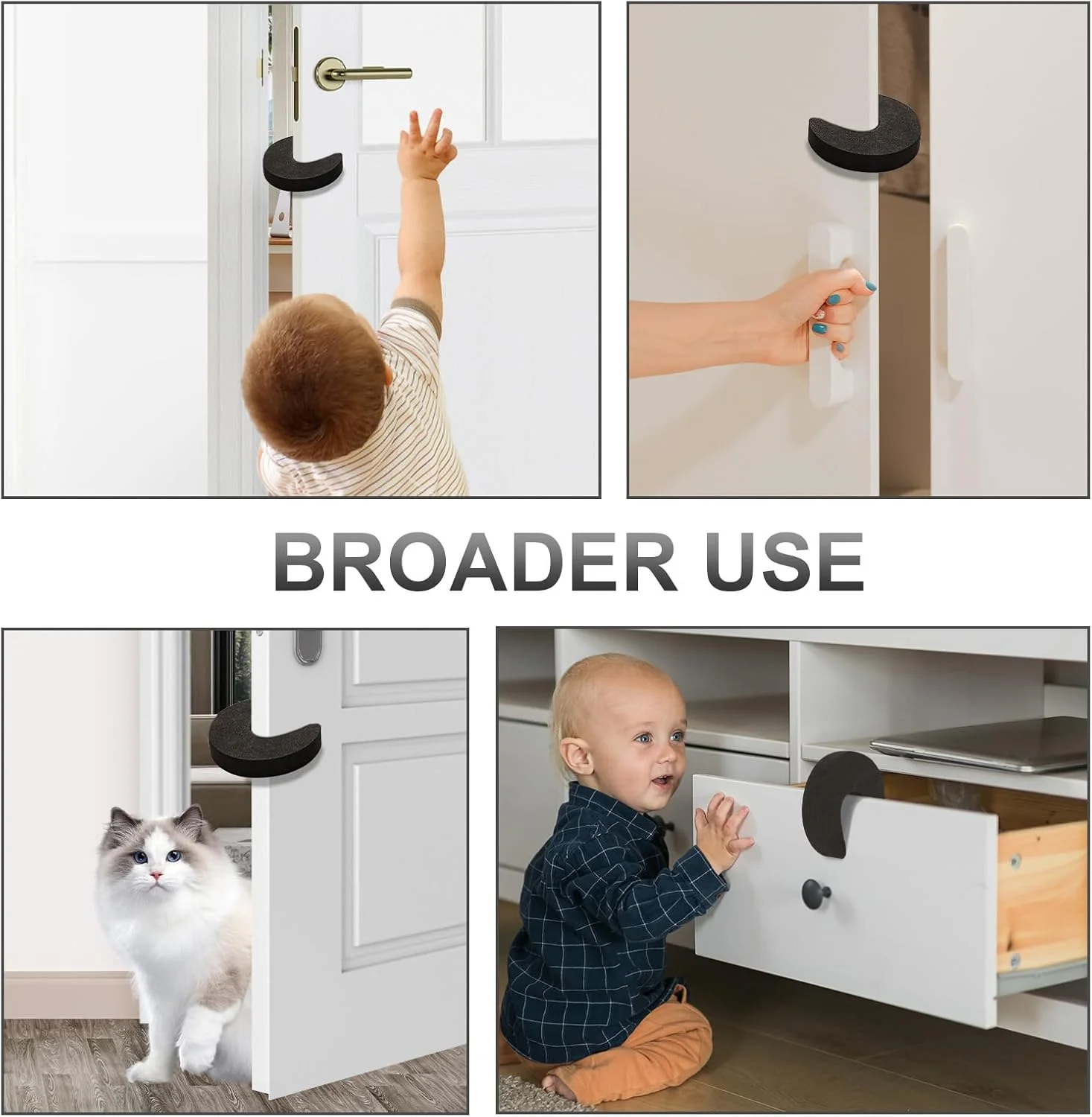 Topes de Puerta EVA para Bebés - Protección suave en forma de C - imagen 4