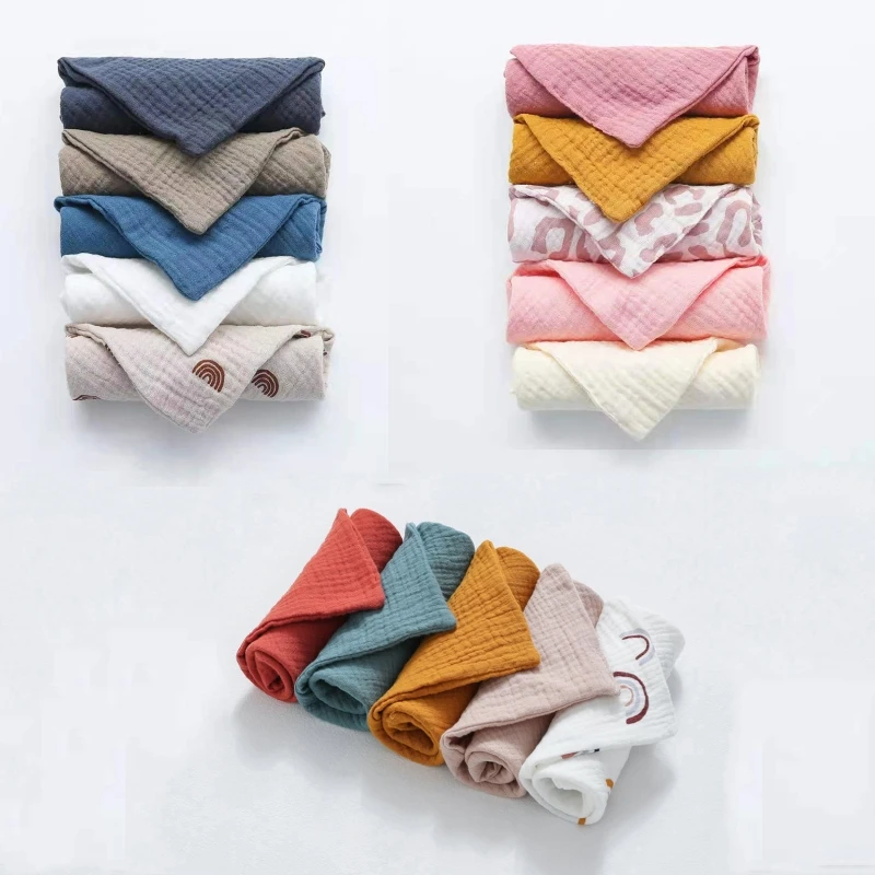 Toallitas faciales para bebé de algodón - Pañuelo suave para manos - imagen 2