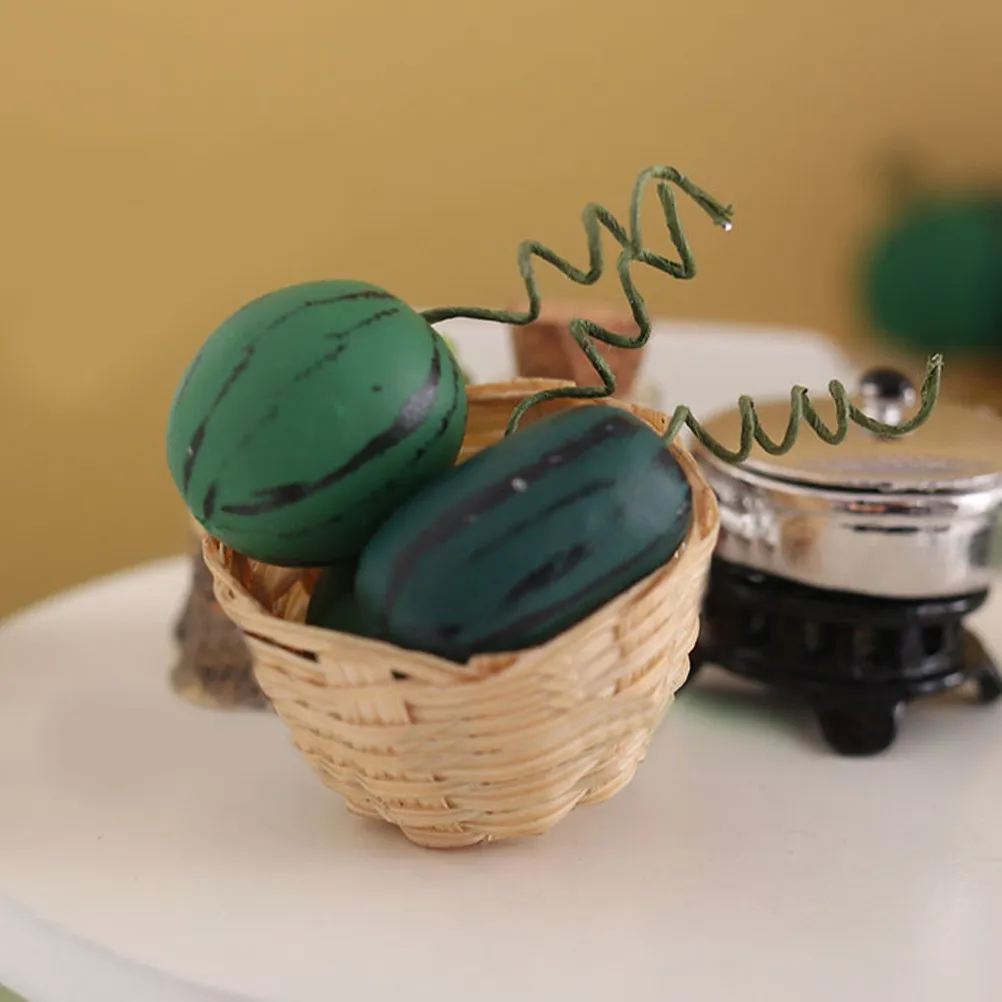 Miniaturas de sandía para casa de muñecas – accesorios de juego - imagen 3