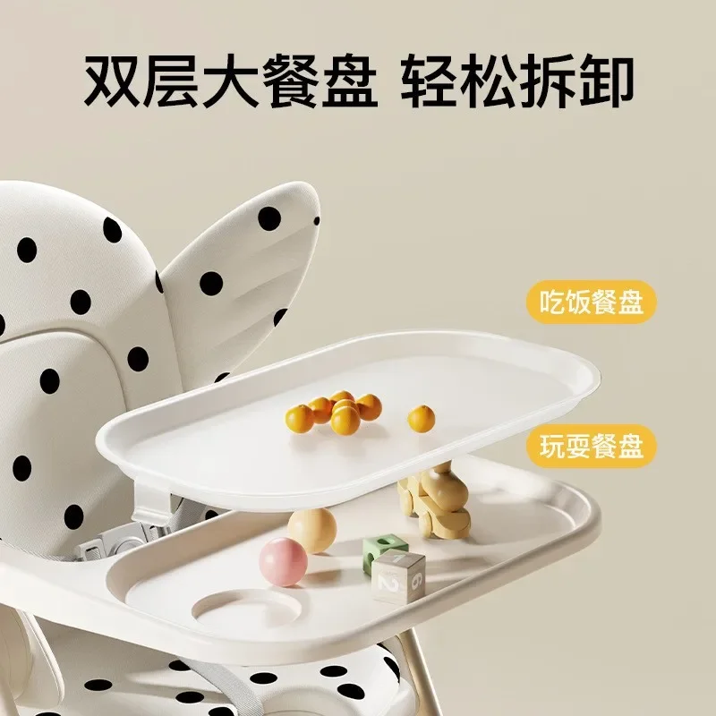 Silla de comedor portátil para bebé con mesa plegable multifunción - imagen 3