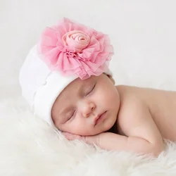 Gorro bebé recién nacido de algodón suave para niñas