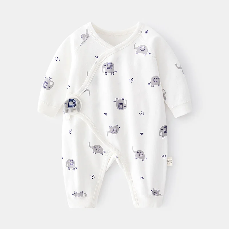 Pelele algodón suave con estampado para bebé