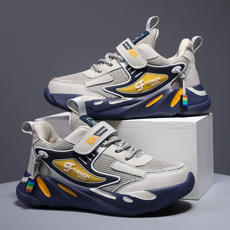 Zapatillas deportivas de piel transpirable para niños - imagen 4