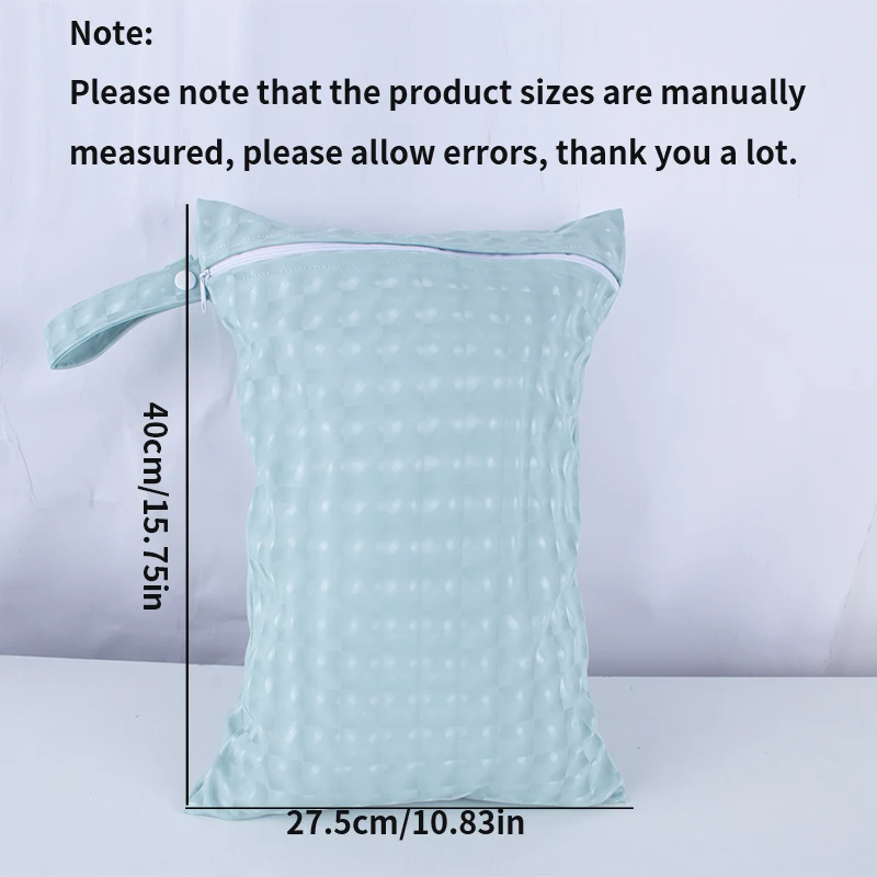 Bolsa impermeable de tela PU para pañales – Reutilizable y fácil de limpiar - imagen 3