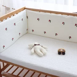 Protector de cuna acolchado para bebé, suave y seguro
