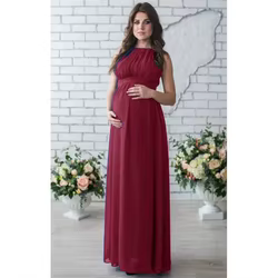 Vestido de maternidad sin mangas elástico para sesión de fotos