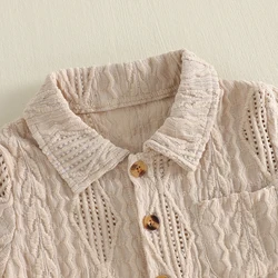 Conjunto de verano para bebé con camiseta manga corta y pantalón elástico