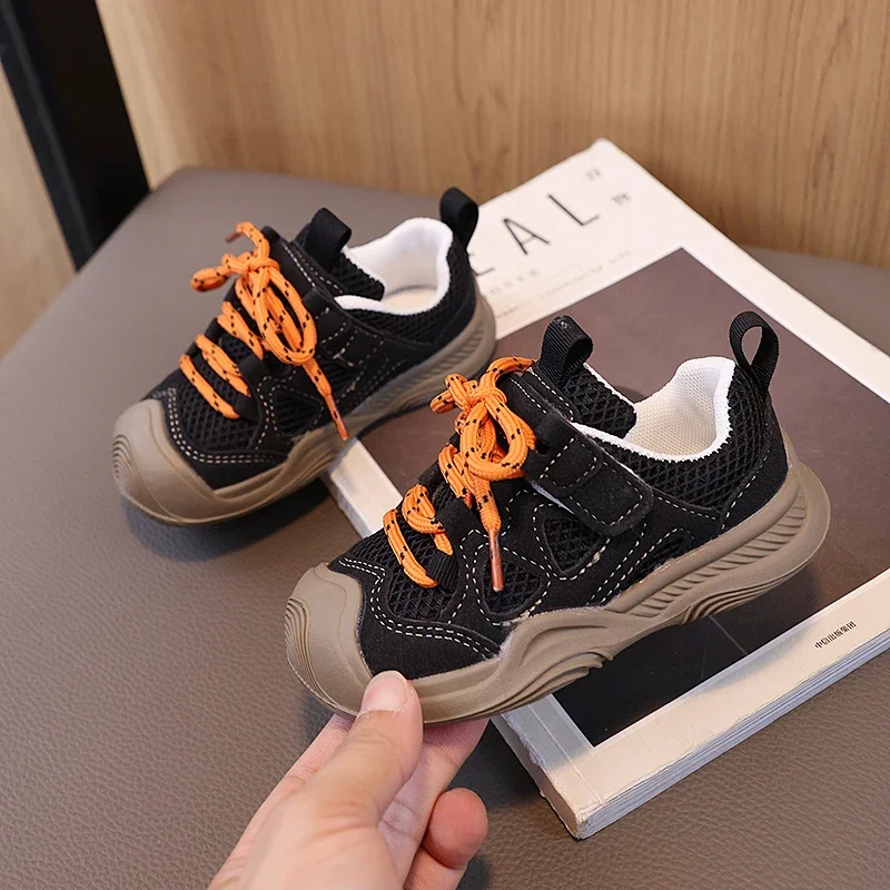 Zapatillas infantiles antideslizantes de suela suave y malla - imagen 2